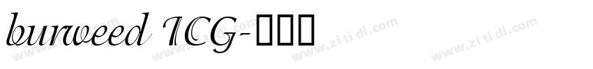 burweed ICG字体转换